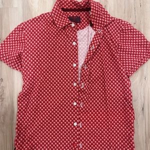 Isaia x saks shirt sleeve button down floral